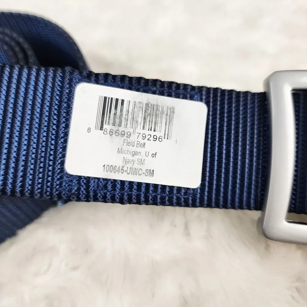 University of Michigan Wolverines Field Belt Blue Size S/M 32